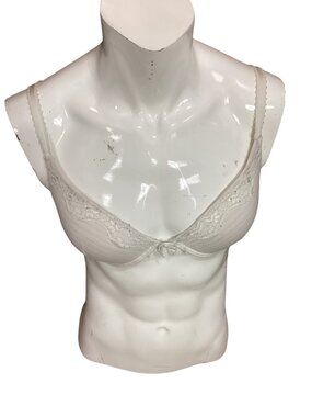 Ambrielle Sexy White Push-Up Bra*Adjustable Straps*34B*Sissy*Cosplay*Femboy*VGC